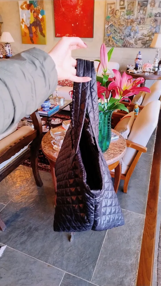 Bolsa Matelassê Preta de Nylon da Smartbag