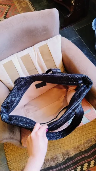 Bolsa Matelassê Preta de Nylon da Smartbag