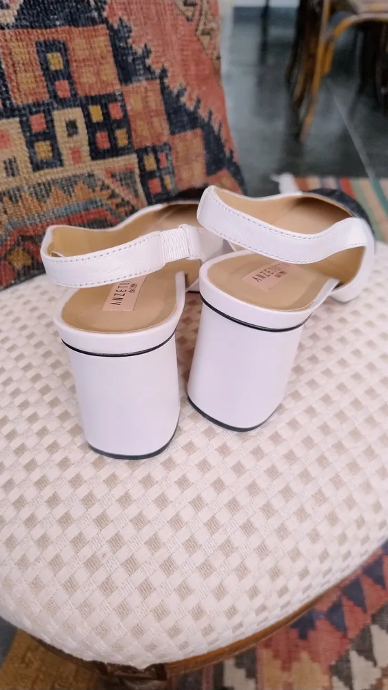 Slingback Anzetutto Bicolor com Phyton Legítimo