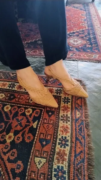 Sapato Slingback de Ráfia Lelive