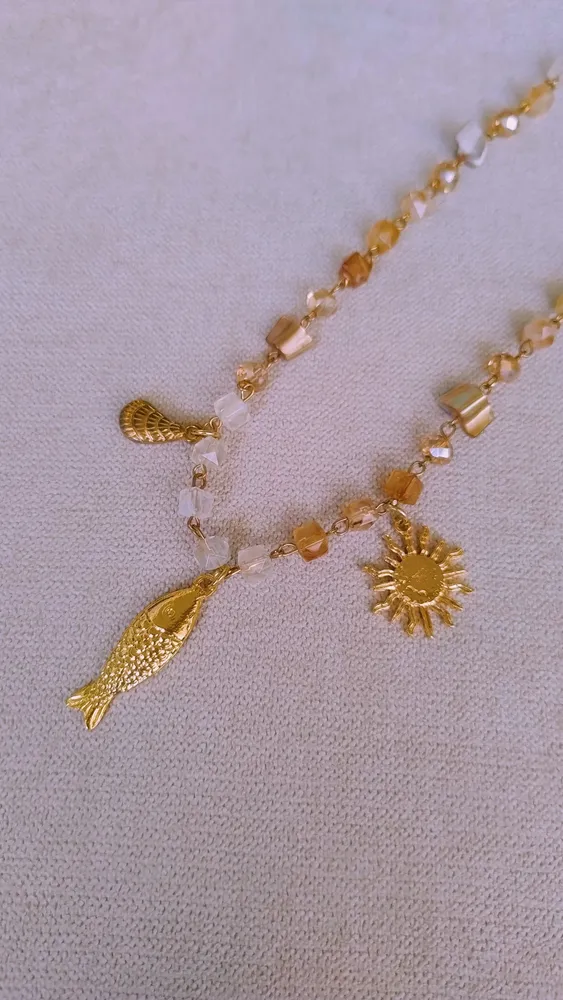 Colar Boho com Pingentes de Mar