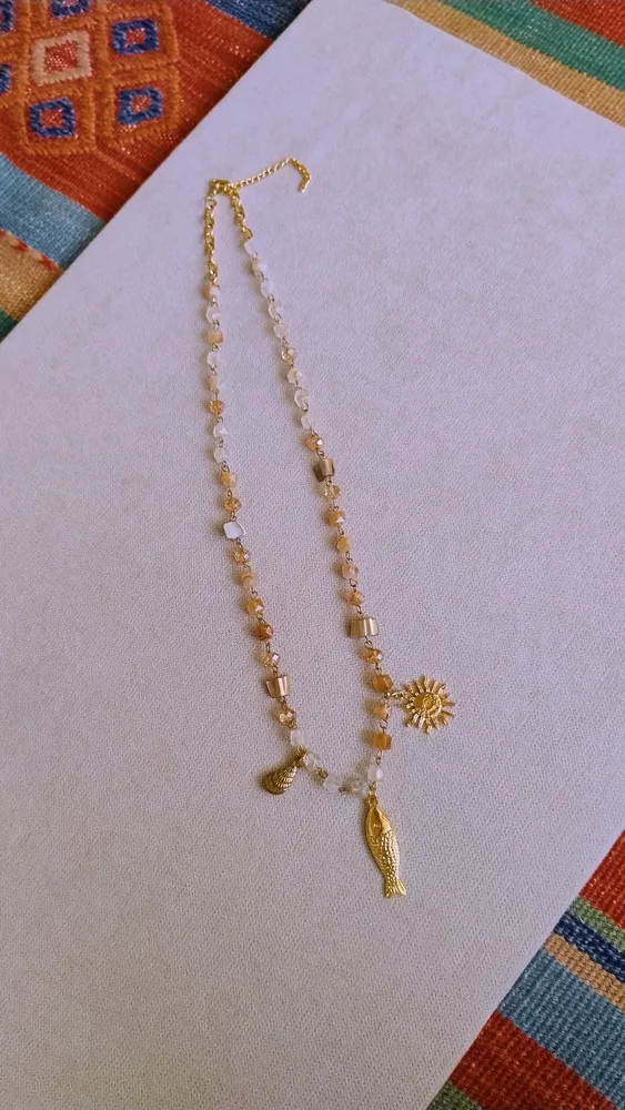 Colar Boho com Pingentes de Mar