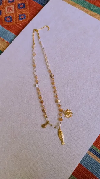 Colar Boho com Pingentes de Mar