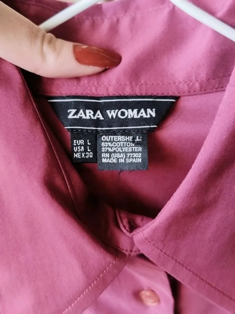 Camisa Zara Woman Magenta