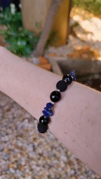 Pulseira Preta e Azul