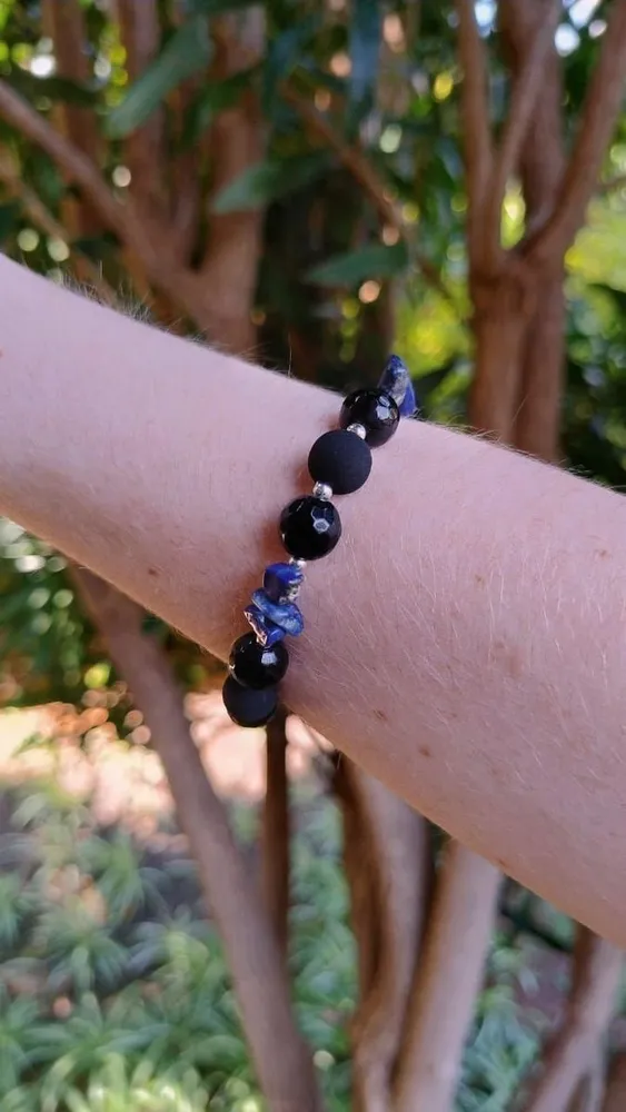 Pulseira Preta e Azul