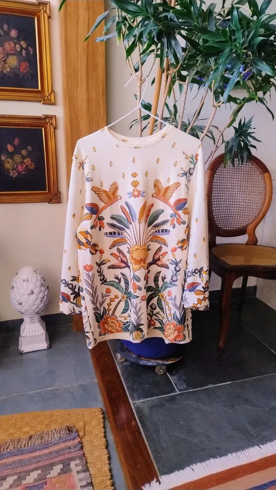 Vestido de Moletom Floresta Chic da Farm