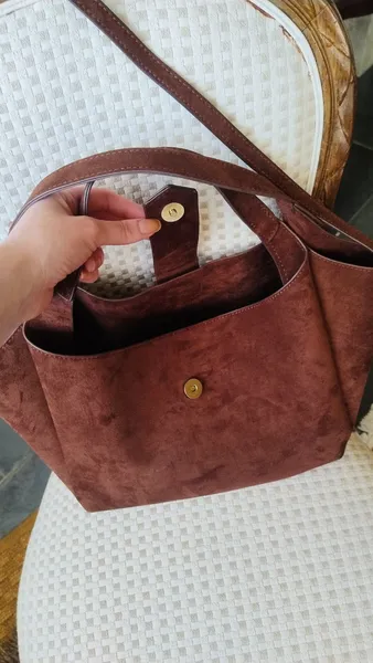 Bolsa Marrom em Suede da Hering