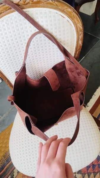 Bolsa Marrom em Suede da Hering