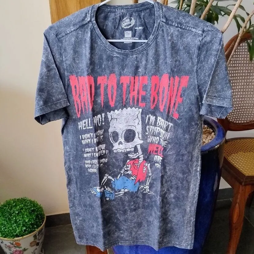 Camiseta Bart Simpson Bad To The Bone