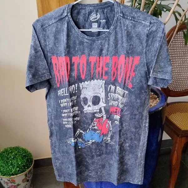 Camiseta Bart Simpson Bad To The Bone
