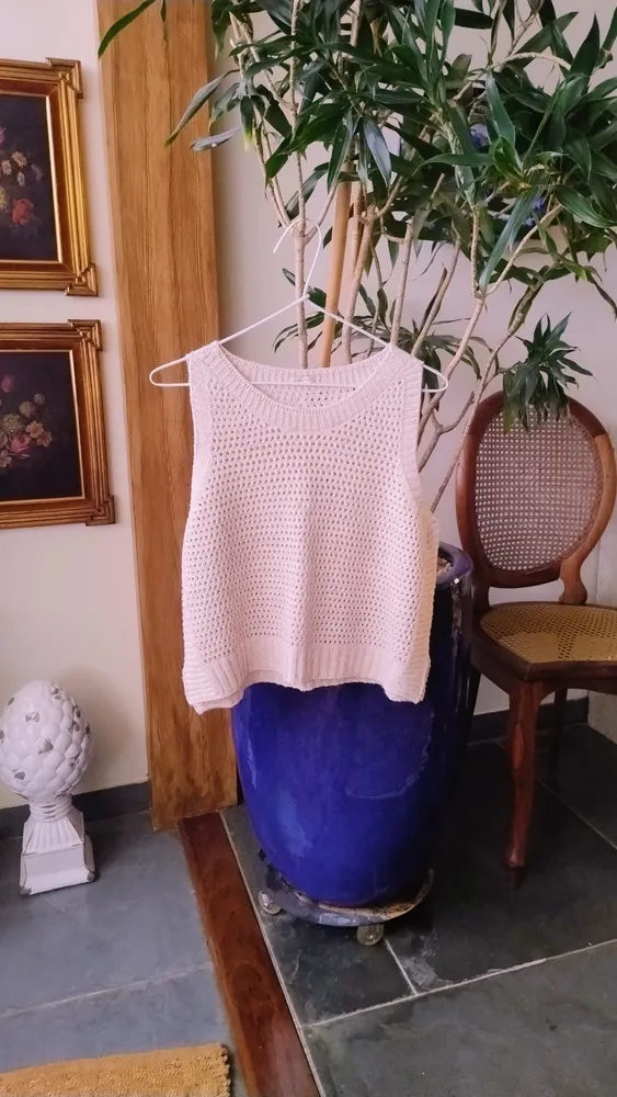 Regata de Tricot Areia da Garage