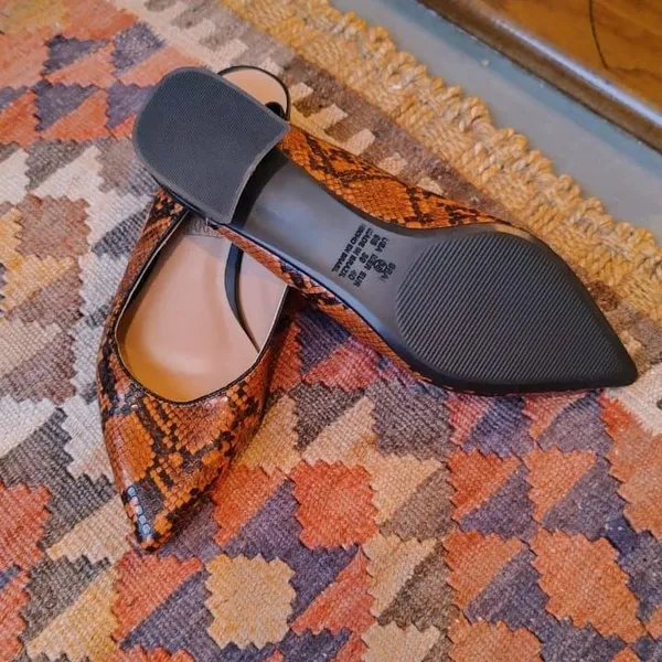 Sapato Slingback Imitação de Phyton da Viviana Calçados