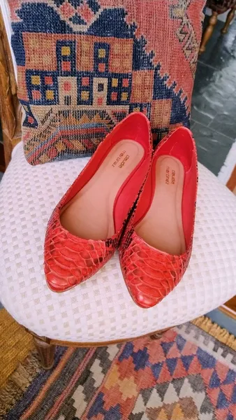 Sapatilha Claudia Martinez Python Coral