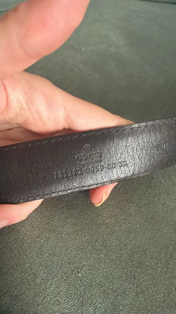 cinto gucci vintage marrom 110