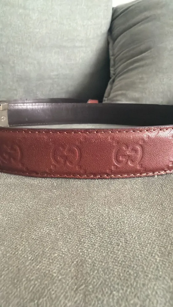 cinto gucci vintage marrom 110