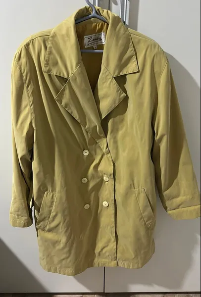 sobretudo amarele bege anos 80 ou 90