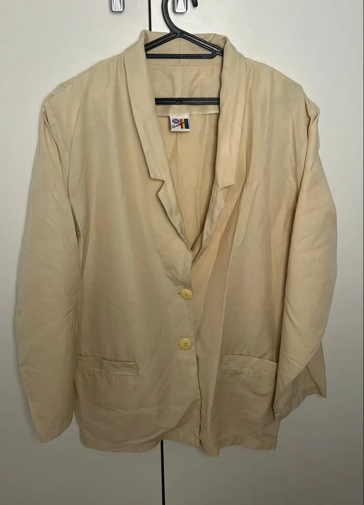 blazer bege cgc cea exclusive em perfeito estado anos 80 90