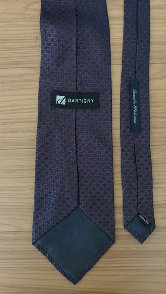gravata dartigny azul marinho, seda