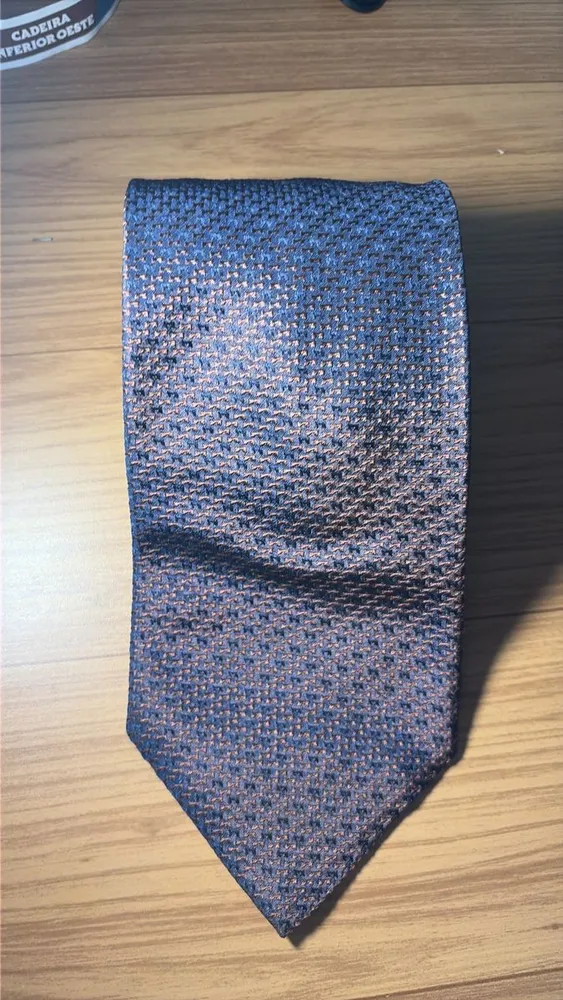 gravata dartigny azul marinho, seda