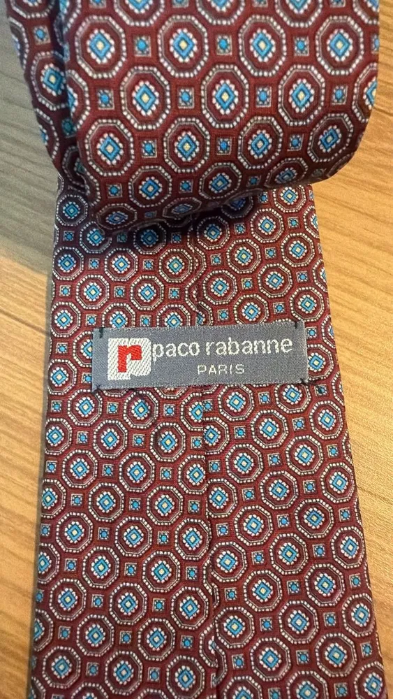 gravata paco rabanne seda