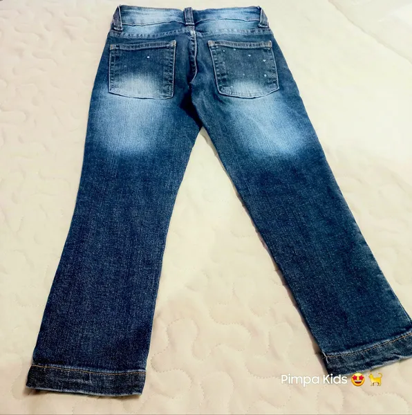 Calça jeans infantil Barbie tam 4