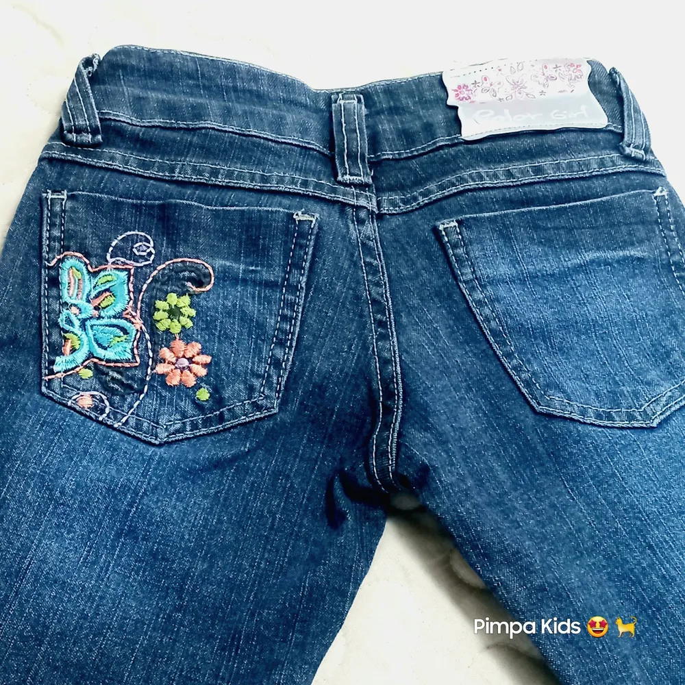Calça jeans infantil Color Girl tam 4