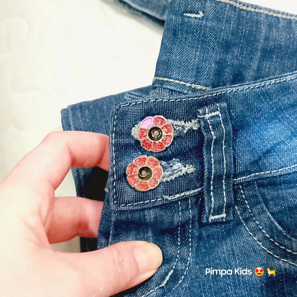 Calça jeans infantil Color Girl tam 4