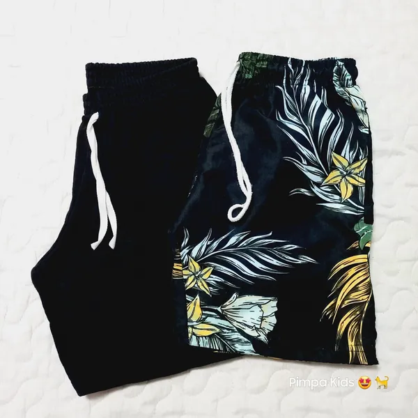 Kit 2 bermudas infantil tam 10