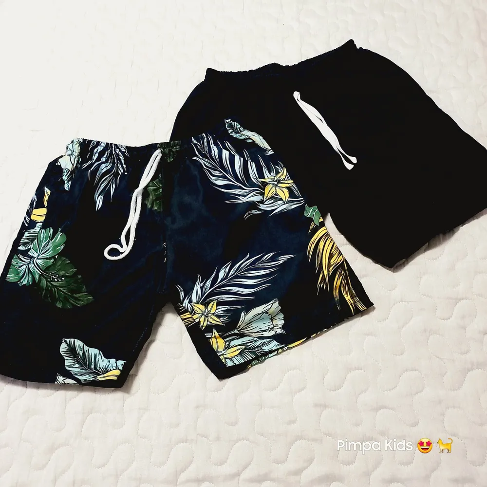 Kit 2 bermudas infantil tam 10