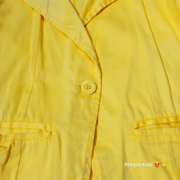Blazer feminino amarelo tam P Onda Urbana