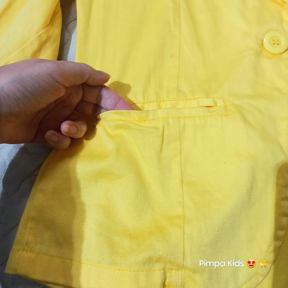 Blazer feminino amarelo tam P Onda Urbana