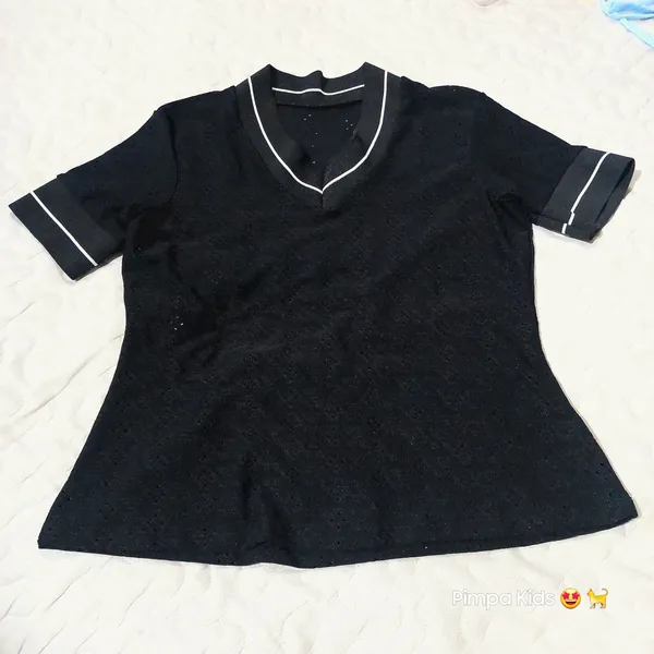 Blusa estilo laise tam P