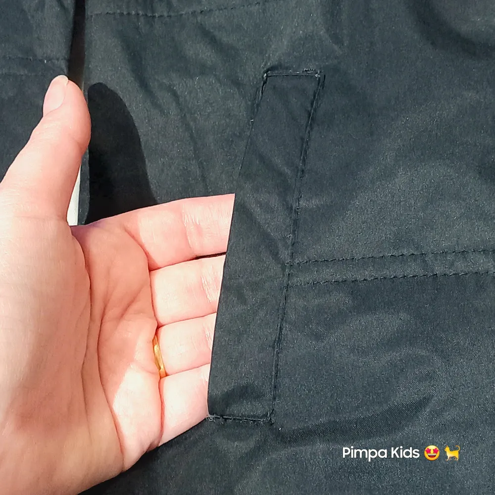Jaqueta infantil em nylon acolchoada tam 4