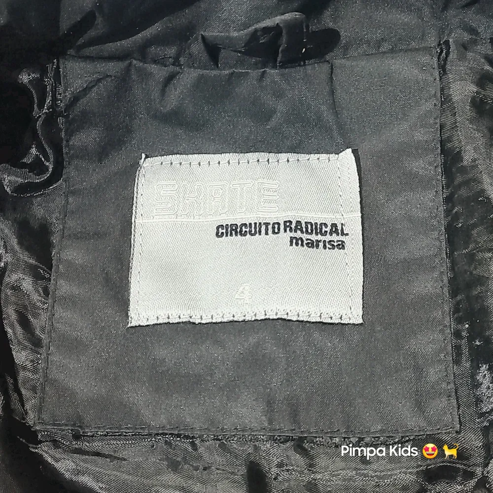 Jaqueta infantil em nylon acolchoada tam 4