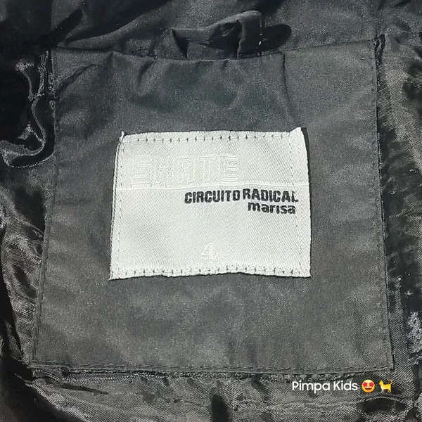 Jaqueta infantil em nylon acolchoada tam 4
