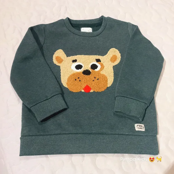Blusão de moletom infantil tam 2 Póim
