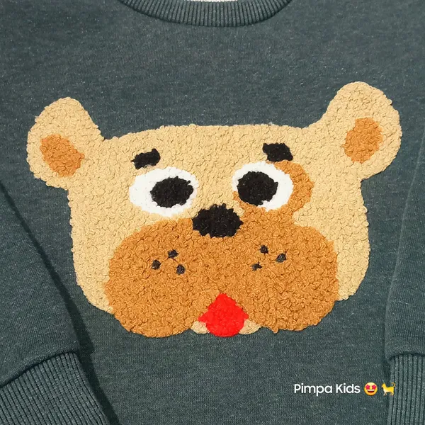 Blusão de moletom infantil tam 2 Póim
