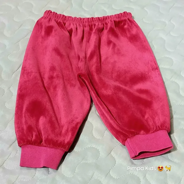 Calça bebê em plush tam 3/6 meses