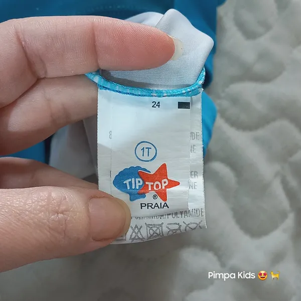 Macacão de praia com proteção solar tam 1 estilo mergulhador