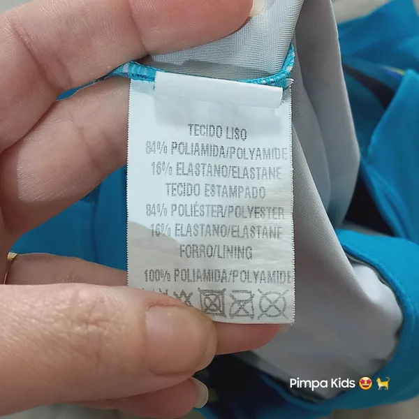 Macacão de praia com proteção solar tam 1 estilo mergulhador