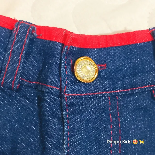 Bermuda jeans infantil Usa Kids, tam 1