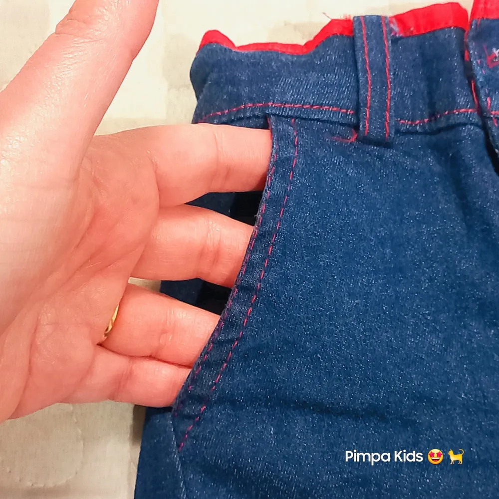 Bermuda jeans infantil Usa Kids, tam 1