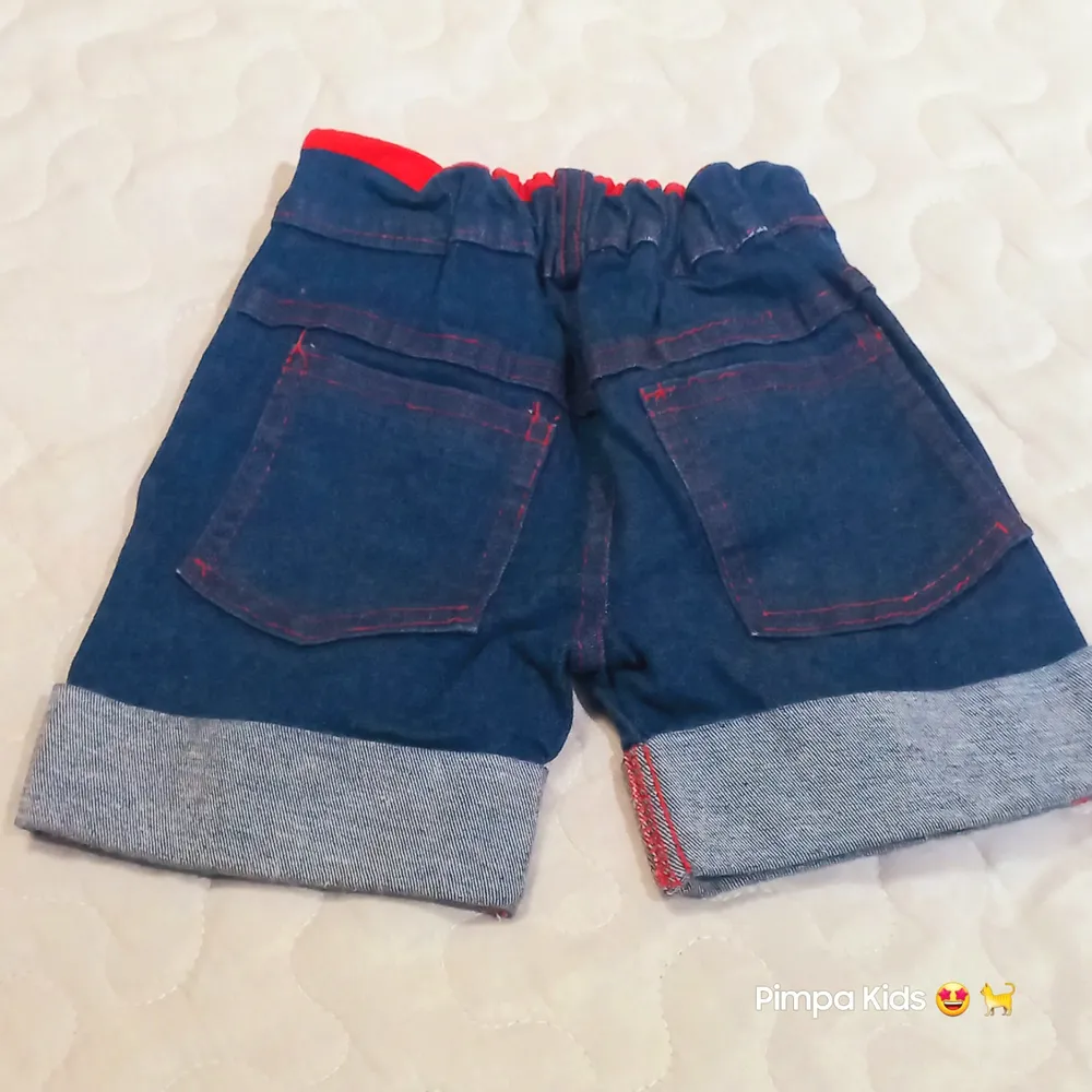Bermuda jeans infantil Usa Kids, tam 1