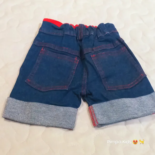 Bermuda jeans infantil Usa Kids, tam 1