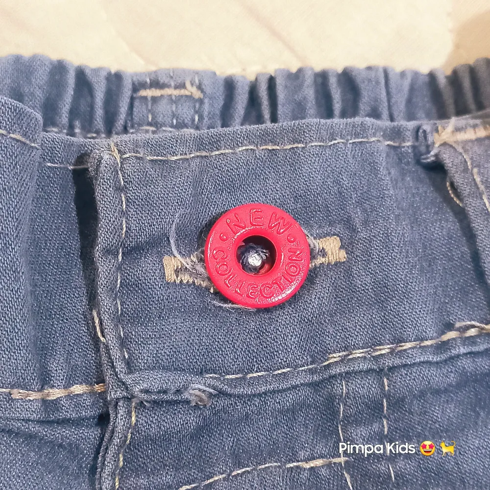 Short jeans infantil P lavagem estonada