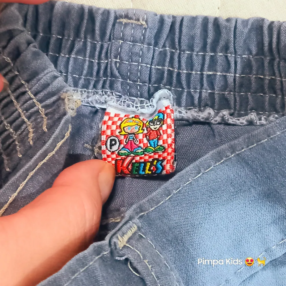 Short jeans infantil P lavagem estonada