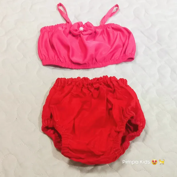 Conjunto top e tapa fralda tam 1