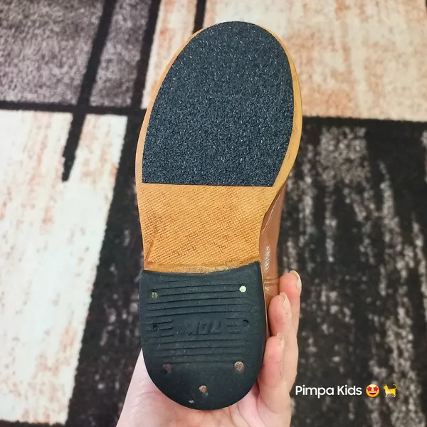 Bota Gaúcha infantil em couro marrom tam 25