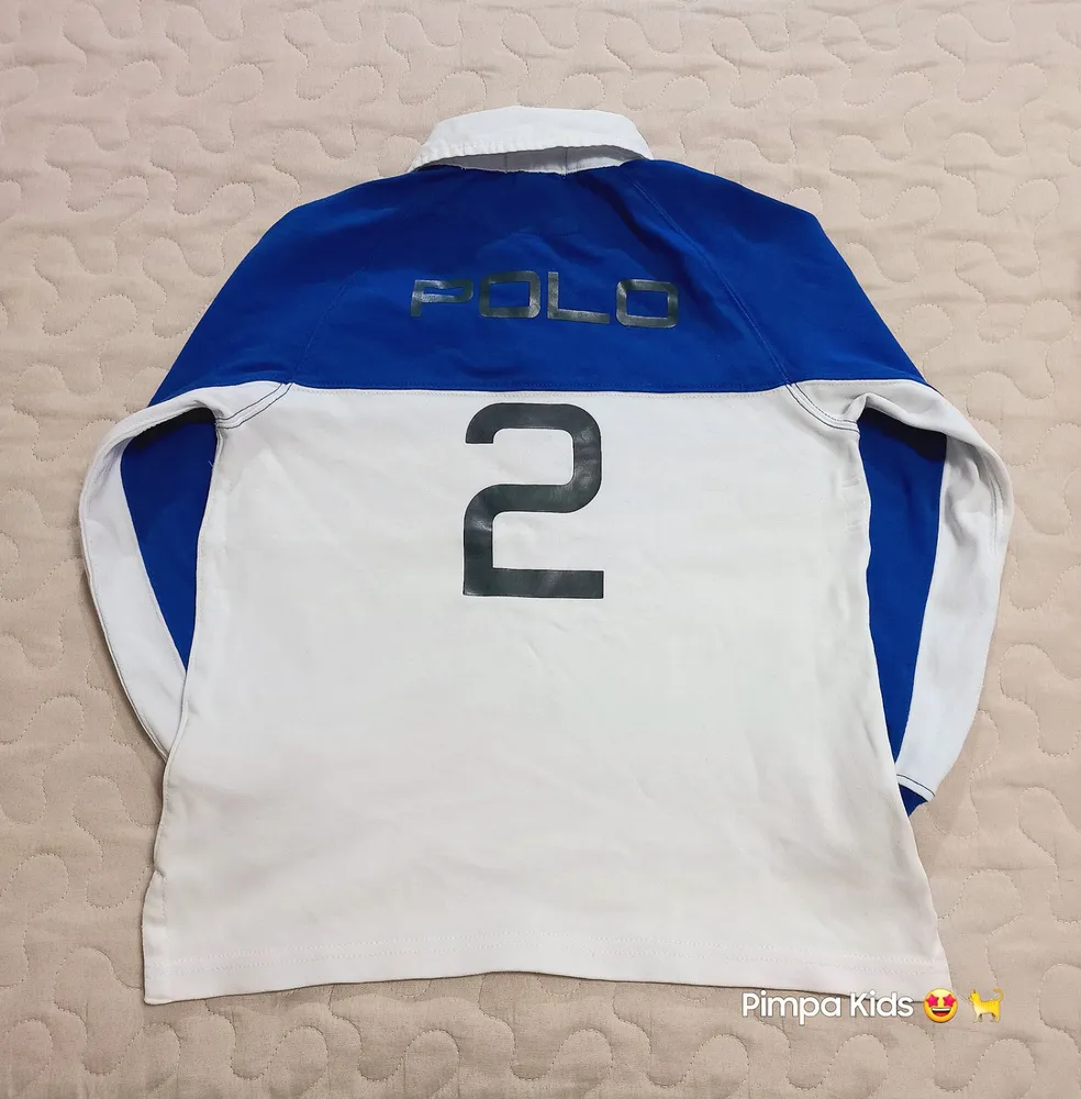 Camisa polo rugby infantil Ralph Lauren, tam 6